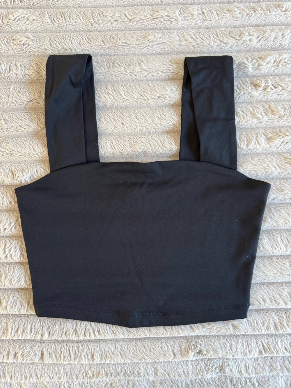 Dynamite Black Square Neck Crop Tank